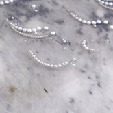 Rhinestone Nail Sticker - Pearl Necklace